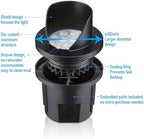 LEONLITE 6-Pack Dia.4 Inch 5CCT Well Lights Shielded Top Black - Image 4