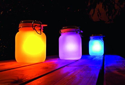 Suck UK - Sun Jar Solar Light Garden Lights Solar Powered Waterproof Rechargeable Lights Indoor & LED Mason Jar Party Gardening Gifts Or Garden Gifts Outdoor Yellow - Image 6