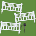 Collections Etc 3-Piece Solar Garden Border Set, Decor - Image 4