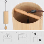 Bamboo Wind Chimes for Sound Healing Windchime for Meditation Home & Garden Decoration as Gifts G-Chord - Image 3