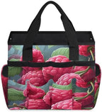 Fruits Garden Tool Bag Organizer Heavy Duty Raspberries Gardening Tote Bag with 10 Pockets for Women Men Gardening Gifts - Image 2