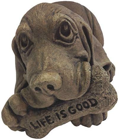Massarelli's 'Life is Good' Basset Hound Puppy Dog Solid Cast Stone Garden Statue - Great Gift Idea - Durable, Lifelike Sculpture for Home and Yard - Fun Exterior and Interior Art - Image 6