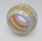 Solar Outdoor Table Lamp, Solar Powered Mosaic Glass Ball Garden Lights Waterproof Color Changing Mood Night Lights (G) - Image 7
