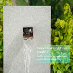 2 Inch 316 Stainless Steel Square Outdoor Water Fountain Spout, Waterfall Spillway Scupper with Integrated Spray Baffle for Landscape Decors, Pools, Ponds, Water Walls (Brown) - Image 3