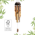 ASTARIN Bamboo Wind Chimes for Outside,Handcrafted Wooden Wind Chimes - Image 5