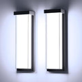 Sytmhoe LED Outdoor Wall Light Fixture,16in Dimmable Modern Porch&Patio Wall Light Fixture,6000K Black Exterior Sconce Light Mounted for House Garage Porch Courtyard(2Packs) by SytmhoeWallLighting