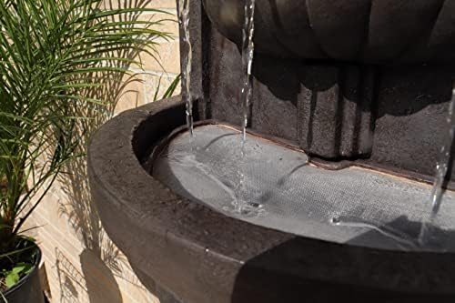 Kenroy Home San Pablo Indoor/ Outdoor Wall Fountain with Bronze Finish, Classic Style, 35" Height, 9" Width, 19.5" Depth - Image 3