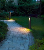 Modern Pathway Light Landscape Path Light 3000K Warm Led Bollard Lighting Fixture Outdoor Waterproof Walkway Light Aluminum Rainproof Path Lamp for Garden Lawn Courtyard Driveway 23.6in - Image 5