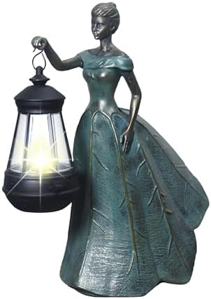 Sheaifun Solar Garden Fairy Statue Outdoor Decor for Outside with Lights by Sheaifun