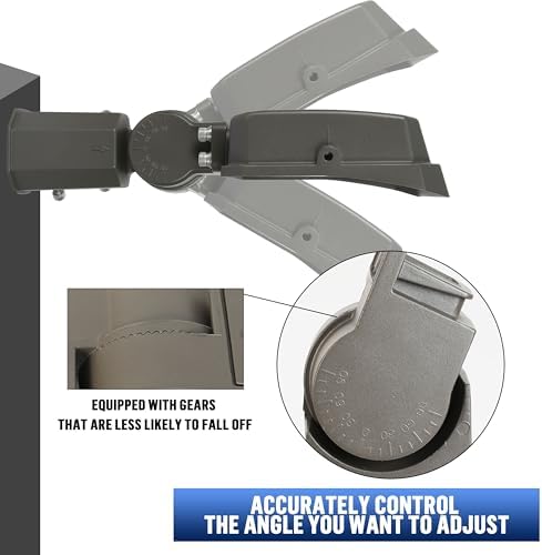 LAMPHOME LED Flood Lights Outdoor 100/120/150W W and 3000/4000/5000K Adjustable 19500Lm,Dusk-to-Dawn Sensor o Dawn Flood Light for Yard, Garage, Garden,UL Listed,Includes Knuckle Mount - Image 5