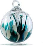 Luke Adams Handmade Glass Gazing Balls for Garden – Hand Blown Glass Gazing Ball for Yard Décor – Decorative Garden Globe (Waterfall) by LukeAdamsGlass