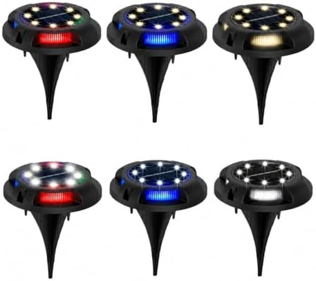 Ground Lights, Solar Lights Outdoor Disk Underground Lamp(Blue Side-White,1Pcs) - Image 3