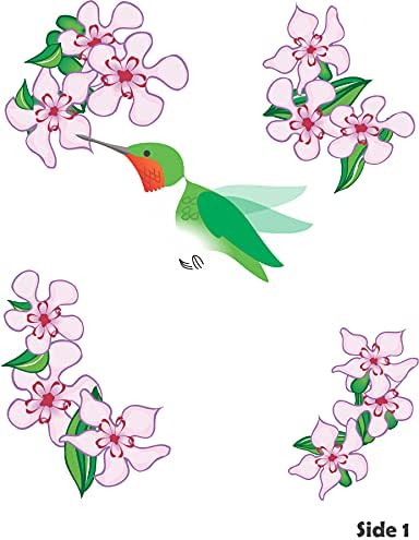 Hummingbird Wood Wind Spinner - Made in USA - Image 2