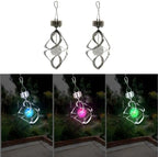 Solar Powered Color Changing Diamond Wind Chime Light for Garden - Image 4