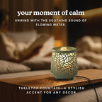 Homedics Indoor Relaxation Fountain with Light & Natural Sound (Green) - Image 2