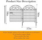 Getlay Garden Fencing 36 Inch High, 2 Panels Total 4.4 Ft(L) Dog Fences Outdoor for Yard, Dog Digging Fencing, Reusable Defense Fence for Yard│Patented - Image 3