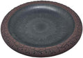 BIRDS AND BEYOND Bird Bath, Bowl Only - 19" Slate/Wine Fiber Clay Bird Bath Bowl, Lightweight 3.7lbs. by FiberClayBirdbaths