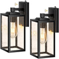 VIANIS Large Black Outdoor Wall Lights with Dusk to Dawn Sensor, Waterproof by VIANISLIGHTING