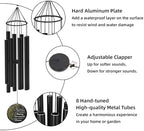 Sympathy Wind Chime, Personalized Name Memorial Gifts, Green Leafs Wind Chimes for Loss of Loved Ones, Sympathy Gifts Wind Chimes for Condolences/Funeral - Image 4