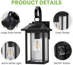 Solar Wall Lights Outdoor, Exterior Lighting Fixtures Solar Powered, 1 Pack - Image 5
