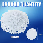 Sasylvia 3000 Pcs Glow in the Dark Rocks Outdoor 1 Inch Pebbles,White - Image 2
