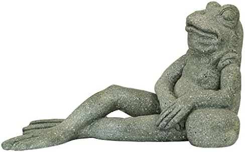Design Toscano FU84648 The Most Interesting Toad in The World Frog Garden Outdoor Statue, One Size, Gray by DesignToscano