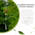 Handmade Bamboo Copper Wind Chime, Soft Healing Zen Sound, Rustic Hanging Windchime for Indoor Outdoor Home Patio Garden Wall Decor, Meditation Stress Relief Gift for Family Friends Men Women - Image 6