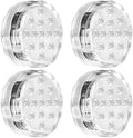 4 Pcs LED Submersible Lights with App and Remote Control, RGB Color Changing Waterproof Underwater Pool Lights, 10-LED Bathtub Lights, Wireless Battery Operated Bathroom Lights for Fish Tank, Pond by Unknown