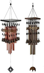 Wind Chimes Outdoor Indoor Metal Tube Wind Chime with Copper Bell Large Windchimes for Patio Garden Terrace terraces (Color : Bronze) (Red Copper) - Image 2