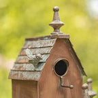 Zaer Ltd. Large Copper Colored Multi-Birdhouse Stakes, Room for 5 Bird Families in Each (XL Country Farm Home Colorado) - Image 4