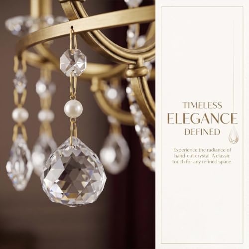 2" Pendant Chandelier K9 Crystal Decorative Hanging Ornaments (Vintage C, 12) - Image 4