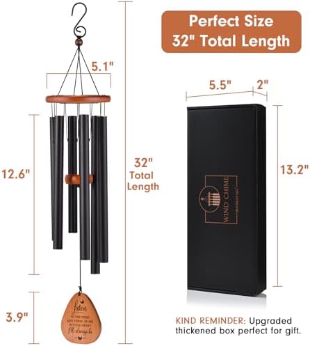 AMBOBE Memorial Wind Chimes for Loss of Loved One, Sympathy Wind Chime Gift - Image 6