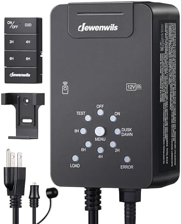 DEWENWILS 60W Low Voltage Transformer with Remote, Dusk to Dawn, Timer by DEWENWILS