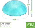 Achla Designs Glass Toadstool Mushroom Gazing Ball, Teal - Image 3