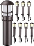 LEONLITE 8-Pack Low Voltage Landscape Pathway Lights, 3W, CRI90, 3000K by LEONLITE