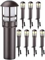 LEONLITE 8-Pack Low Voltage Landscape Pathway Lights, 3W, CRI90, 3000K by LEONLITE