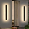 2 Pack 47.2inch Long Linear Outdoor Wall Light, 3000K Warm White Modern Wall Mounted Sconce, IP65 Waterproof, 42W, Black Exterior Lighting Fixture for Garage, Patio, Porch, Garden by Daoseolo