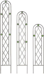 Arcadia Garden Products TR01 4' x 10" Arched Garden Trellis, Black - Image 3