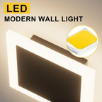 LED Outdoor Wall Light, Modern Black Exterior Wall Sconce Light - Image 7