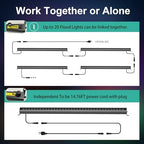 Linkable LED Light Bar Outdoor Color-Changing, 40″ RGBCW Wall Washer Light, 180W Smart Bluetooth App & Remote Control, 2700K-6500K Tunable White, IP65, for Stage, DJ, Home Patio & Commercial - Image 2