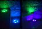 Multicolor Solar Ground Lights 8 Lamp Beads Seven Colors Garden Lights Outdoor Led Disk Lights Waterproof In-Ground Outdoor Landscape Lighting for Lawn Patio Pathway Yard Deck Walkway Flood Ligh - Image 4