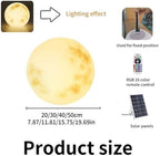 16 RGB Colors Orb Light, Solar Balls Lights for Outside, LED Ball Light, Creativity Orb Lamp, Light Up Ball for Swimming Pool, Back Yard, Garden(15.75in) - Image 2