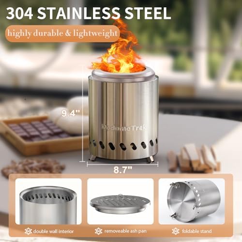 Tabel Top Fire Pit Mini, Portable Firepit Outdoor, 8.7 Inch Tabletop Firepit Blue - Image 3