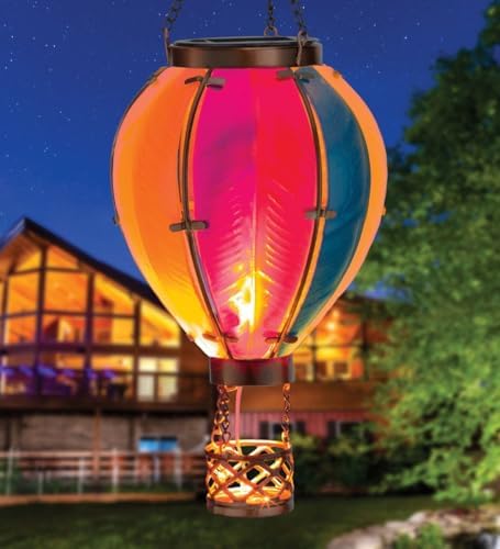 Regal Art & Gift Hot Air Balloon Solar Lantern, Hanging Outdoor Waterproof - Image 3