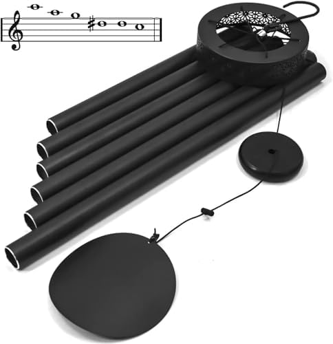 Wind Chimes for Outside Deep Tone Large with 6 Heavy Tubes, Memorial Outdoor for Outdoor, Garden(Bronze) - Image 6