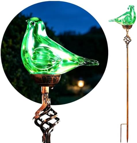 Solar Garden Stakes, Waterproof Bird Light Figurine Solar Stake Lights, Decorative Outdoor Garden Decor for Outside Yard Patio Lawn Porch Cemetery by Unknown