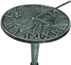 Ebros Gift 22.75" Tall Cast Iron Rustic Cottage Villa Whimsical Dragonfly Sundial Garden Decor Statue with Roman Numerals for Lawn Pool Patio Outdoors Decor - Image 6