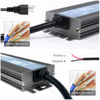 QNNP® LED Driver 150 Watts 12V DC with Plug, Low Voltage Transformer Waterproof IP67 Power Supply Transformer Adapter AC 85V-265V to 12V DC, LED Power Supply for Indoor Outdoor Lighting - Image 6