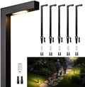 Gardenreet Brass Low Voltage L-Shaped Path Light, Black, G4, 3CCT, 6Pack by Gardenreet