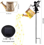 2 Pack Solar Watering Can Lights with Fairy Stakes Gardening Gifts for Mom - Image 4